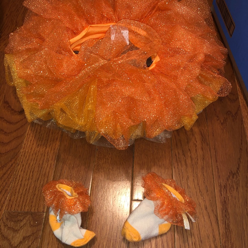🍂🍁Baby orange tutu set